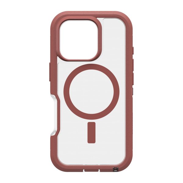 iPhone 16 Pro Otterbox Defender XT Clear Pro w  MagSafe Series Case - Clear Red - Dust Bowl - 15-12979 Cheap