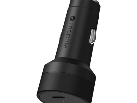 Mophie 60W Dual USB-C Car Charger - Black - 15-11429 For Sale