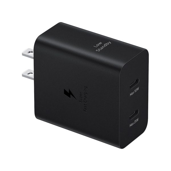 Samsung OEM 50W Duo USB-C PD Wall Charger w  USB-C to USB-C Cable - Black - 15-12689 For Cheap