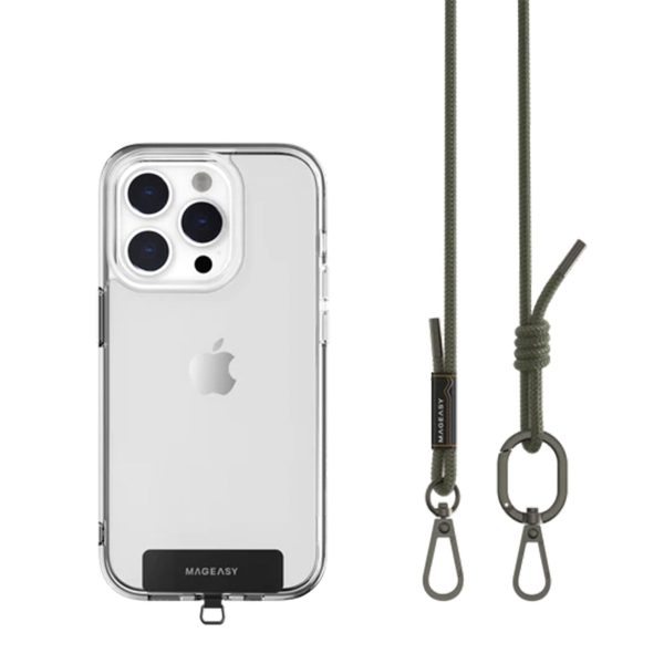 Universal MAGEASY 6mm Adjustable Strap Phone Lanyard - Army Green - 15-12103 Online now