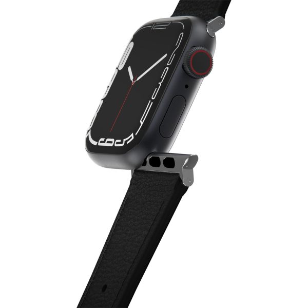 Apple Watch 38 40 41mm Otterbox Cactus Leather Watch Band - Black - Noir Ash - 15-13351 For Sale