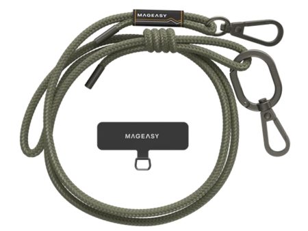 Universal MAGEASY 6mm Adjustable Strap Phone Lanyard - Army Green - 15-12103 Online now