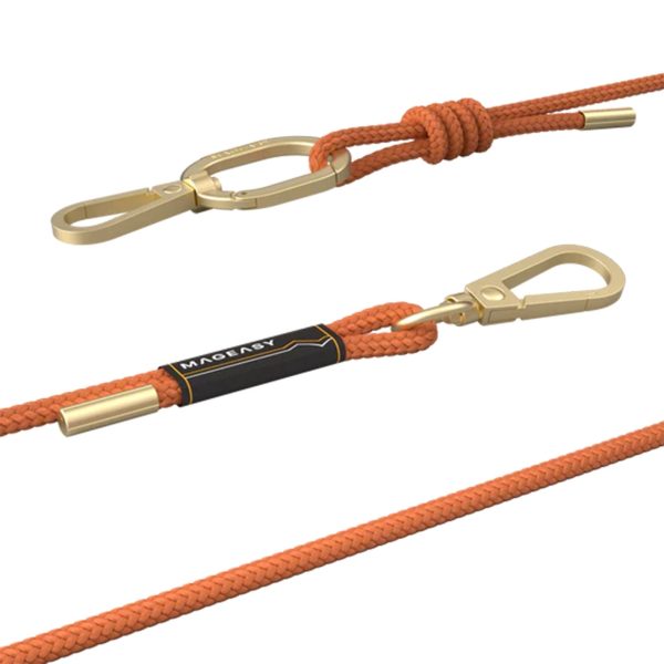 Universal MAGEASY 6mm Adjustable Strap Phone Lanyard - Orange - 15-12104 Online now