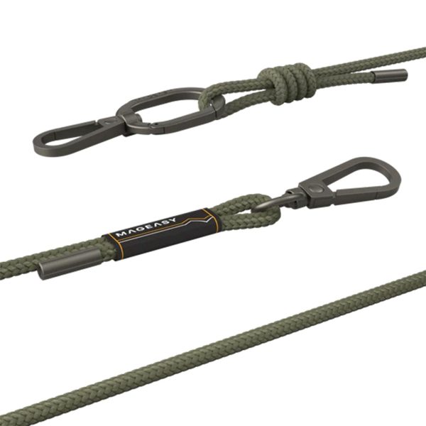 Universal MAGEASY 6mm Adjustable Strap Phone Lanyard - Army Green - 15-12103 Online now