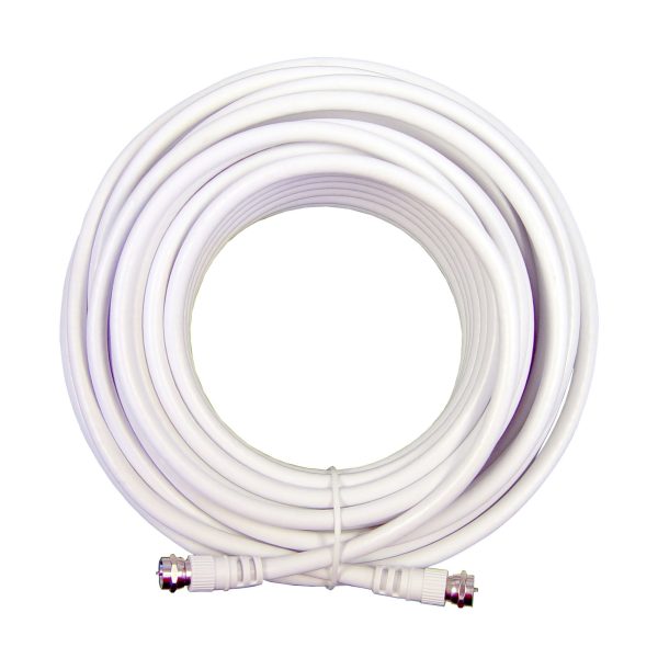 Wilson Cable 20 ft. white RG6 low loss coax cable - 670WI950620 Discount