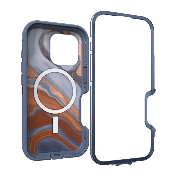 iPhone 16 Pro Otterbox Defender XT Clear Pro w  MagSafe Series Case - Clear Blue - High Desert Agate - 15-12980 Online