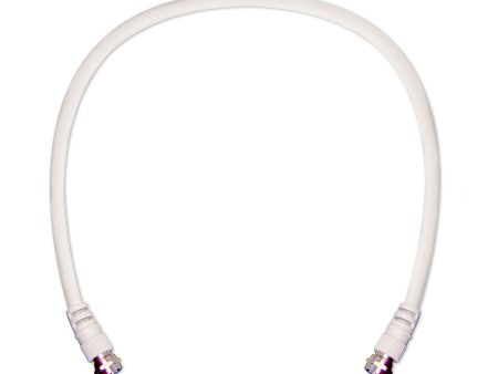 Wilson Cable 2 ft. white RG6 low loss coax cable - 670WI950602 Sale