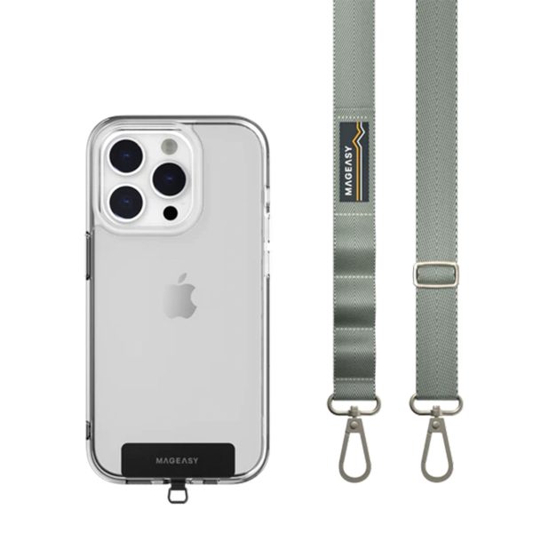 Universal MAGEASY 20mm Adjustable Strap Phone Lanyard - Misty Blue - 15-12109 Hot on Sale