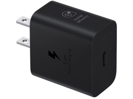 Samsung OEM 25W USB-C PD Wall Charger - Black - 15-12074 Supply