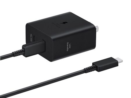 Samsung OEM 50W Duo USB-C PD Wall Charger w  USB-C to USB-C Cable - Black - 15-12689 For Cheap