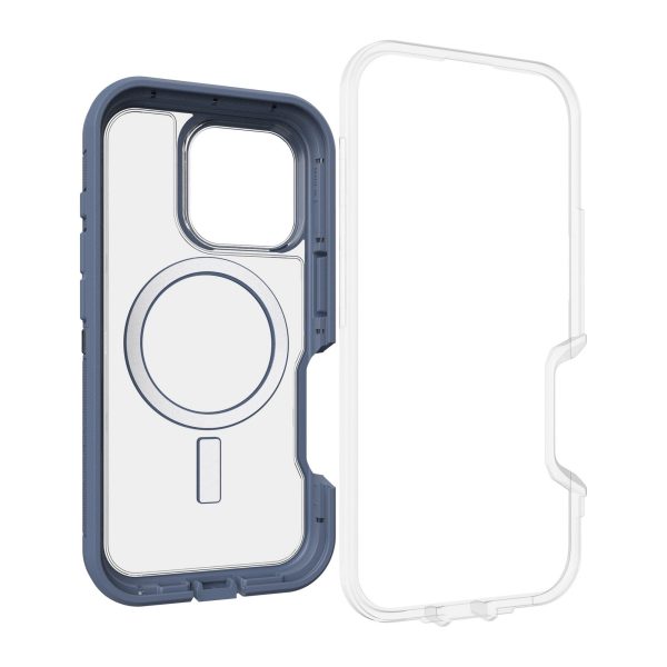 iPhone 16 Pro Otterbox Defender XT Clear Pro w  MagSafe Series Case - Clear Blue - Mountain Storm - 15-12982 Discount