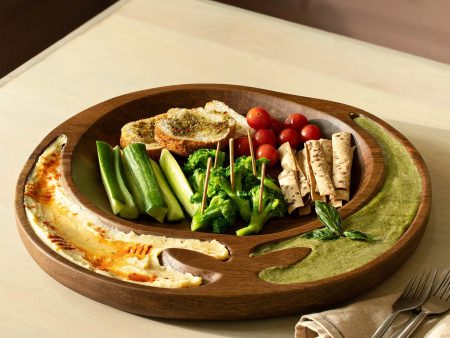 Wooden Chip & Dip Platter Online Sale