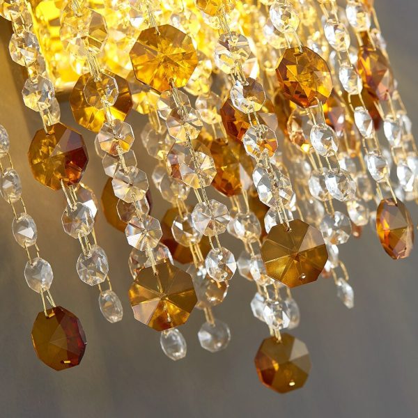 Modern Crystal Gold Wall Sconce Lamp For Bedroom Creative Home Décor Living Room Fixture Sale