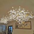 Large Maple Leaf Glass and Tubular Pendants For Cheap