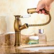 Classic Pull Out Basin Sink Faucets Mixer Tap Antique Bronze Black Gold Chrome Online now