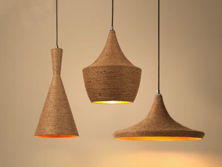 Set Of 3 Pendant Light Lamp Shade Retro Nordic Hemp Rope Loft Home Industrial Lighting For Kitchen Island Dining Room Cheap