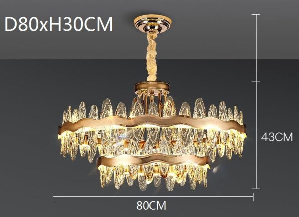 Living Room Luxury Modern Crystal Chandeliers Kitchen Island Light Online now