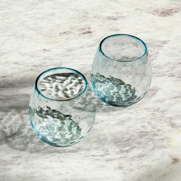 Quoise Glass Tumbler Set of 2 (Round) Online