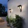 Modern Solar Wall Light Outdoor Garden Wall Lamp Waterproof Electricity Human Body Sensor Wall Lighting Courtyard Porch Light For Sale