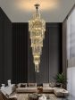 Villa Living Room Crystal High Ceiling Large Long Chandelier Light Lamp Staircase Discount