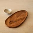 umber leaf oval chip & dip platter. Online Sale