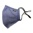 Uunique Blue Denim Reusable Face Mask - 15-08410 For Cheap