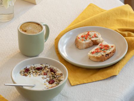 Two-Tone Ceramic Breakfast Set Cheap