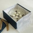 Wave Glass & wood Bowl  with Floating candle Gift Set For Sale