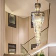 Large Modern Crystal Chandelier For Staircase Spiral Design Hallway Lobby Online Sale