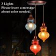 Bohemian Mediterranean Colorful Glass Pendant Lamp for Café Bar and Restaurant Décor Discount