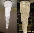 Luxury Modern Crystal Bead Chandelier For Staircase Long Loft Black Light Fixture Cheap