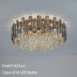 Luxury Large Black Color Crystal Living Room Ceiling Light Cheap