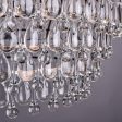 Vintage Big Glass Drops Led Crystal Iron Lustres Chandeliers Pendants For Kitchen Living Room Bedroom Discount