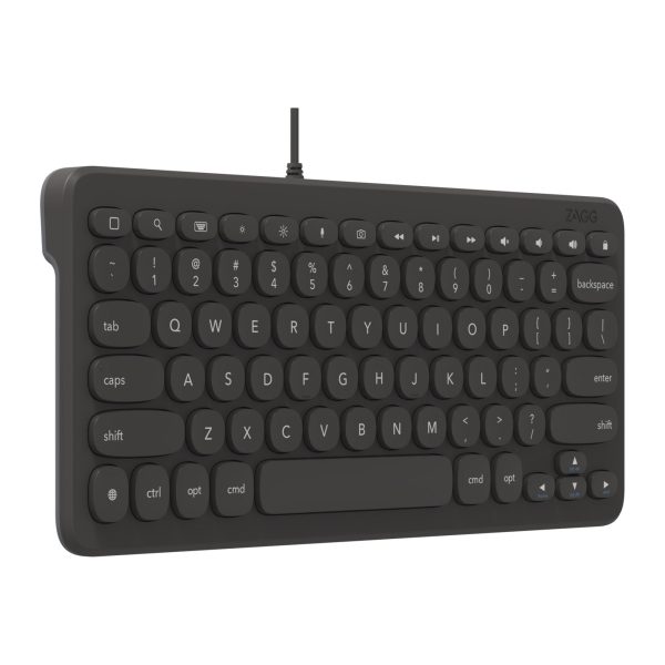 ZAGG Lightning Wired Keyboard 12inch - Black - 15-12082 Online Hot Sale