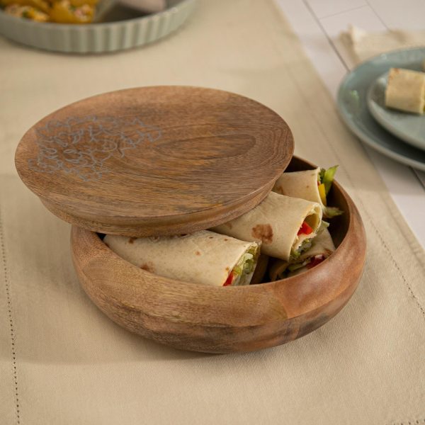 Upper Crust wooden Roti Bowl Cheap