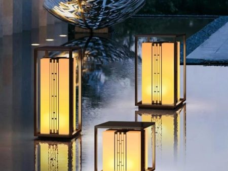 Lawn Lamp Outdoor Post Light Garden Light Landscape Lighting Electricity Column Head Light Waterproof Courtyard Street Lamps For Discount