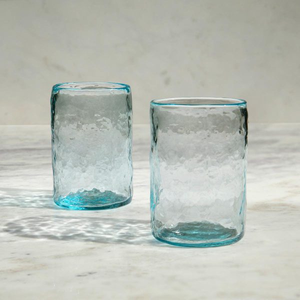 Quoise Glass Tumbler Set of 2 (Cylindrical) Online Sale