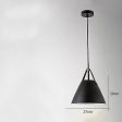 Modern Northern European pendant lamp, tapered iron design Online Sale