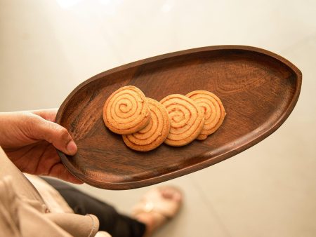 Umber Leaf Oval Platter Fashion