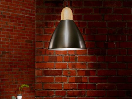 Gun Metal Pendant Lamp- Narrow Hot on Sale