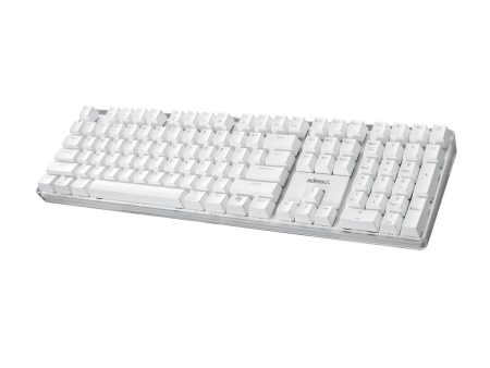 Adesso Multi OS Illuminated Desktop Mechanical Keyboard - White - 15-12855 Sale