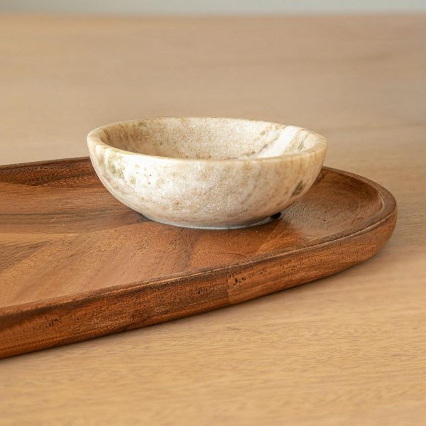 umber leaf oval chip & dip platter. Online Sale