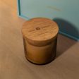 Mint Eucalyptus Natural Soy Wax Glass Jar with Wooden Lid (1 Wick) Hot on Sale