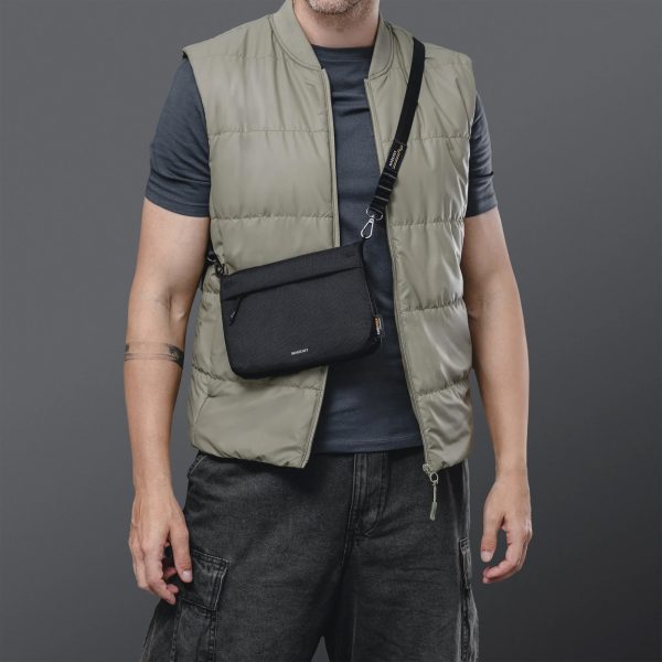 Universal MAGEASY 20mm Sacoche Utility Crossbody Bag Cordura + Strap - Black - 15-13678 Online now