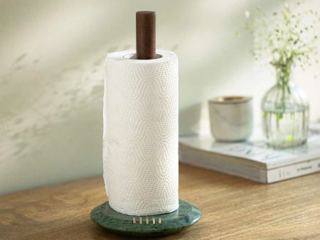 Verde Marble Kitchen Roll Holder on Sale