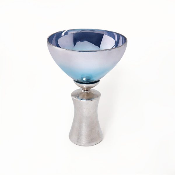 blue ombre decorative glass-enamel bowl- small Online