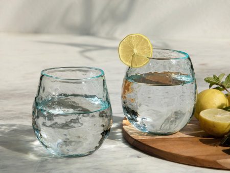 Quoise Glass Tumbler Set of 2 (Round) Online