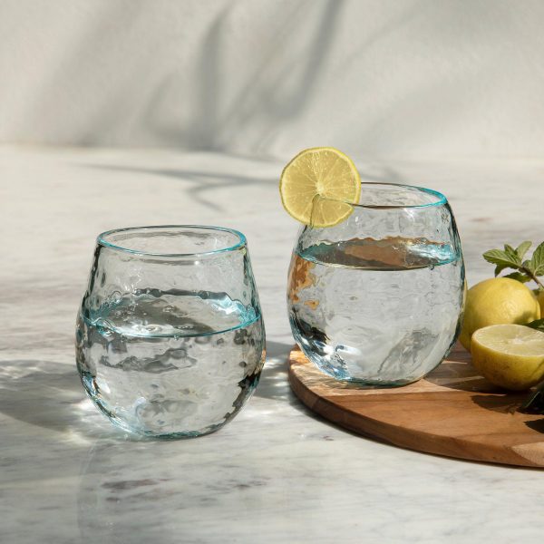 Quoise Glass Tumbler Set of 2 (Round) Online