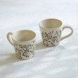 Livada Brown Ceramic Mug Set of 2 For Sale