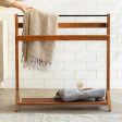 Ready-To-Assemble Wooden Towel Holder with Shelf For Discount